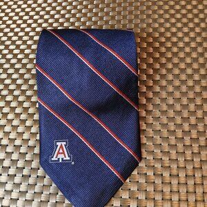 Arizona "Wildcats" RAH-RAH Collection Blue Striped Silk Tie (0400)